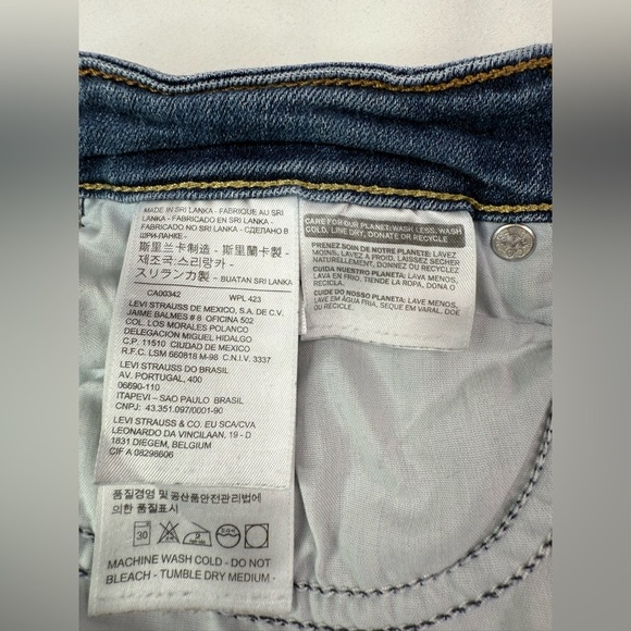 Levi’s 721 High Rise Skinny Distressed Jeans Size 27 - Picture 5 of 11